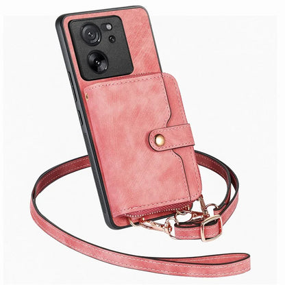 D3 For Xiaomi 13T / 13T Pro / K60 Ultra Case PU+TPU+PC Phone Cover with Zipper Wallet
