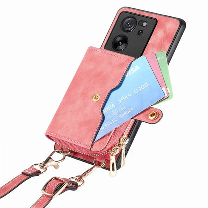 D3 For Xiaomi 13T / 13T Pro / K60 Ultra Case PU+TPU+PC Phone Cover with Zipper Wallet
