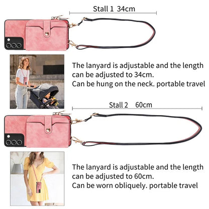 D3 For Samsung Galaxy S22 5G Case Zipper Wallet Retro Leather+TPU+PC Crossbody Phone Cover