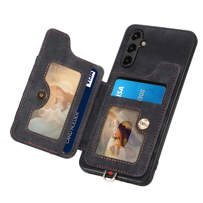 D4 For Samsung Galaxy A13 5G / A04s 4G (164.7 x 76.7 x 9.1 mm) RFID Blocking Phone Case with Ring Holder