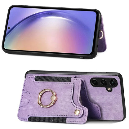 D4 For Samsung Galaxy A13 5G / A04s 4G (164.7 x 76.7 x 9.1 mm) RFID Blocking Phone Case with Ring Holder