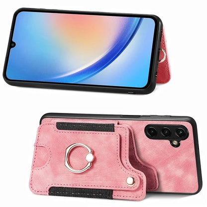D4 For Samsung Galaxy A35 5G Case RFID Blocking Card Slots Protective Shell