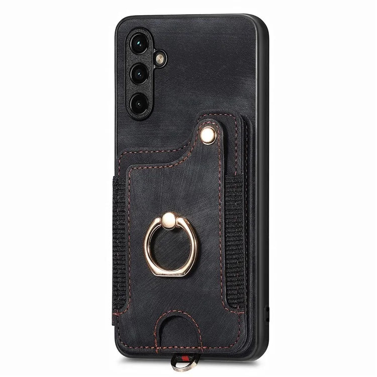 D4 For Samsung Galaxy A35 5G Case RFID Blocking Card Slots Protective Shell
