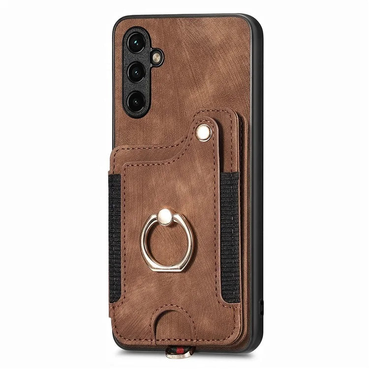 D4 For Samsung Galaxy A35 5G Case RFID Blocking Card Slots Protective Shell