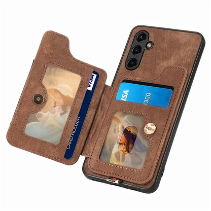 D4 For Samsung Galaxy A35 5G Case RFID Blocking Card Slots Protective Shell