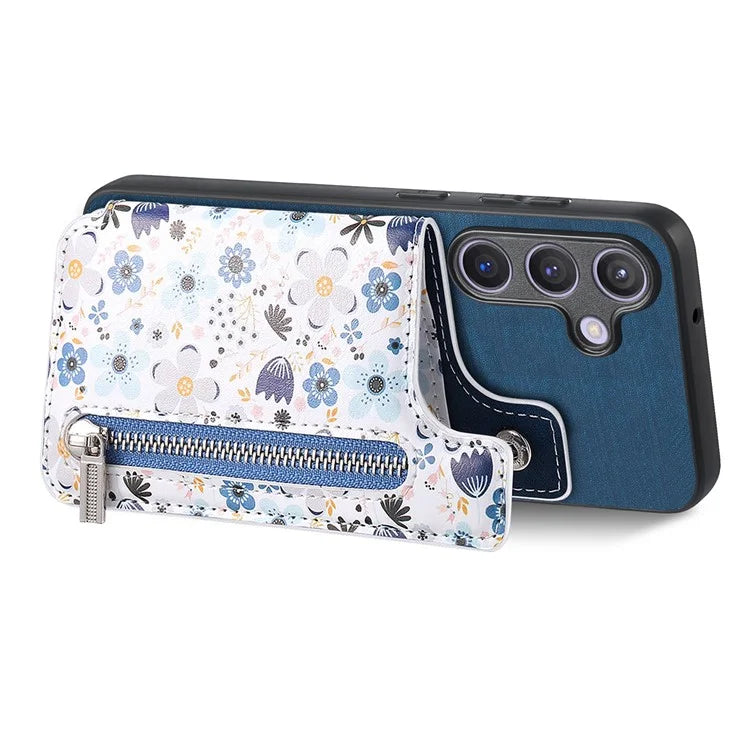 D10 For Samsung Galaxy S23 FE Case Pattern Printed Kickstand Wallet Leather+TPU Phone Cover