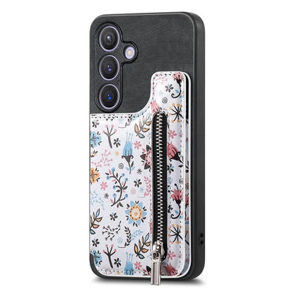 D10 For Samsung Galaxy S23 FE Case Pattern Printed Kickstand Wallet Leather+TPU Phone Cover