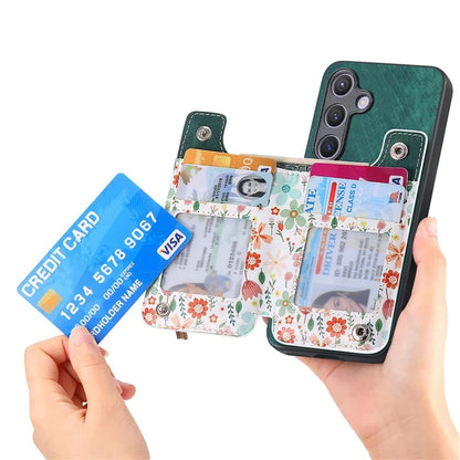 D10 For Samsung Galaxy S23 FE Case Pattern Printed Kickstand Wallet Leather+TPU Phone Cover