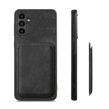 D12 For Samsung Galaxy M15 5G Magnetic Card Holder Case Vintage PU+TPU Phone Cover
