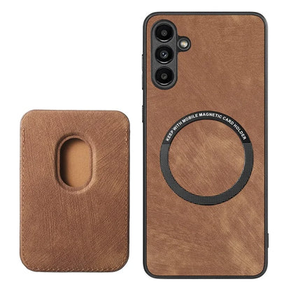 D12 For Samsung Galaxy A55 5G Case Leather+TPU Magnetic Card Holder Phone Back Cover