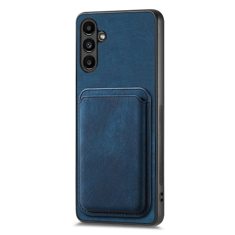 D12 For Samsung Galaxy A55 5G Case Leather+TPU Magnetic Card Holder Phone Back Cover