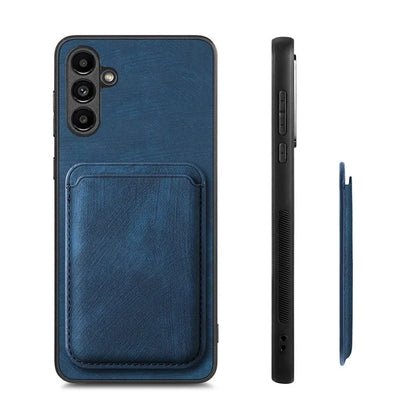 D12 For Samsung Galaxy A55 5G Case Leather+TPU Magnetic Card Holder Phone Back Cover