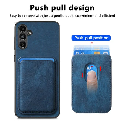 D12 For Samsung Galaxy A55 5G Case Leather+TPU Magnetic Card Holder Phone Back Cover