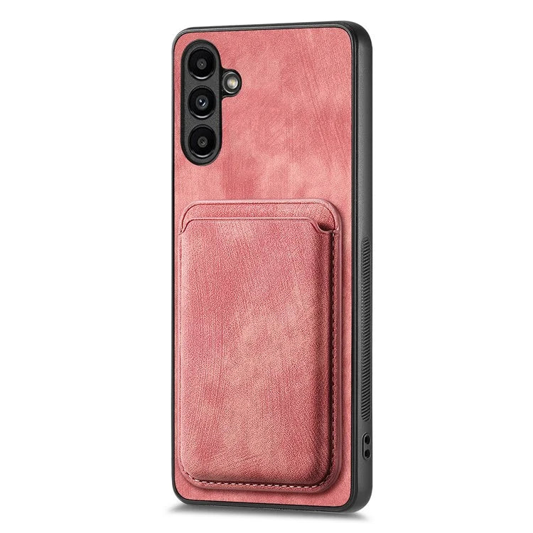 D12 For Samsung Galaxy A55 5G Case Leather+TPU Magnetic Card Holder Phone Back Cover
