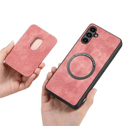 D12 For Samsung Galaxy A55 5G Case Leather+TPU Magnetic Card Holder Phone Back Cover