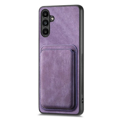 D12 For Samsung Galaxy A55 5G Case Leather+TPU Magnetic Card Holder Phone Back Cover
