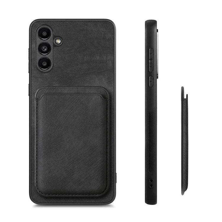 D12 For Samsung Galaxy A55 5G Case Leather+TPU Magnetic Card Holder Phone Back Cover