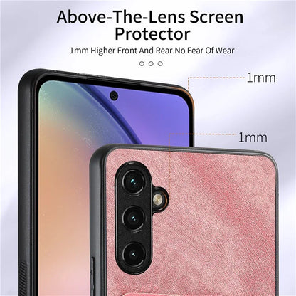 D2 For Samsung Galaxy M15 5G Case Ring Card Holder Kickstand Protective Cover