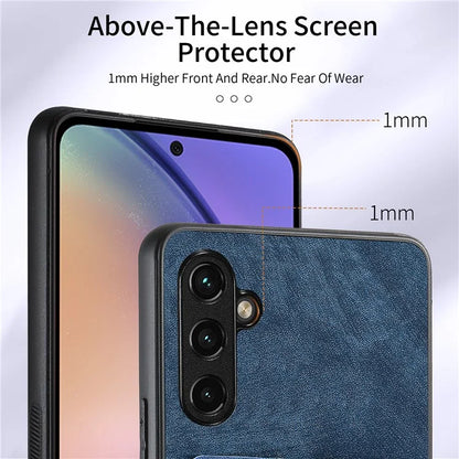 D2 For Samsung Galaxy M15 5G Case Ring Card Holder Kickstand Protective Cover