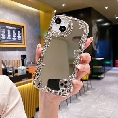 For iPhone 15 TPU Case Electroplating Mirror Plating Phone Cover