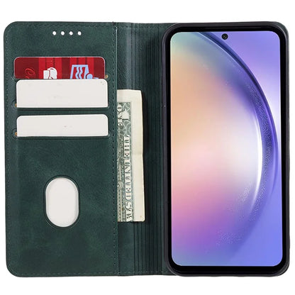 For Samsung Galaxy M55 5G / C55 5G / F55 5G Case Calf Texture PU Leather Wallet Business Phone Cover