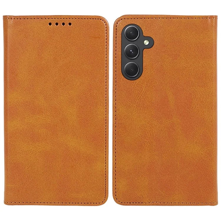 For Samsung Galaxy M55 5G / C55 5G / F55 5G Case Calf Texture PU Leather Wallet Business Phone Cover