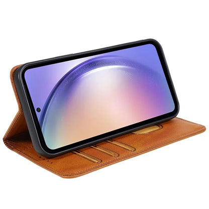 For Samsung Galaxy M55 5G / C55 5G / F55 5G Case Calf Texture PU Leather Wallet Business Phone Cover
