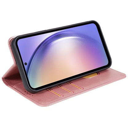 For Samsung Galaxy M55 5G / C55 5G / F55 5G Case Calf Texture PU Leather Wallet Business Phone Cover