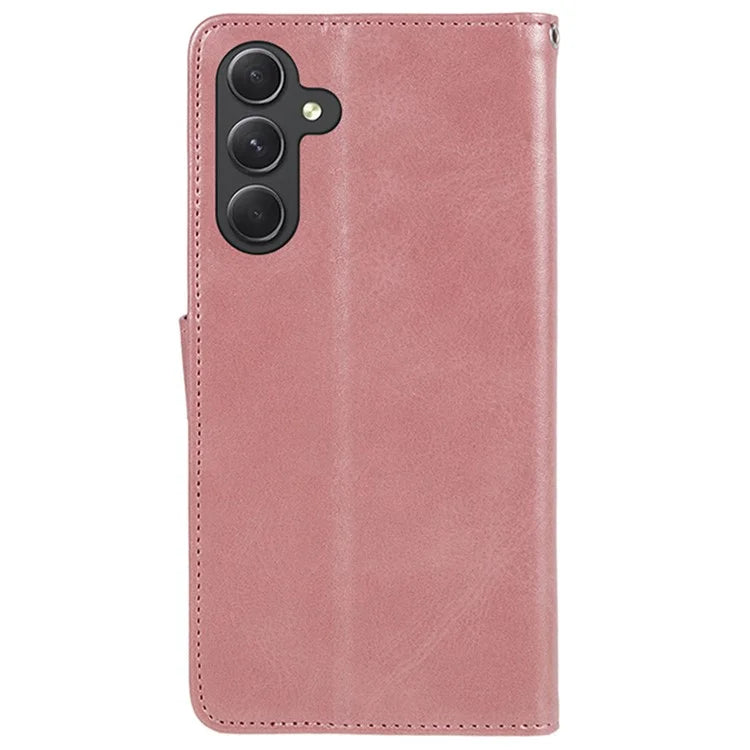 For Samsung Galaxy M55 5G / C55 5G / F55 5G Case Calf Texture Magnetic Clasp Leather Wallet Phone Cover
