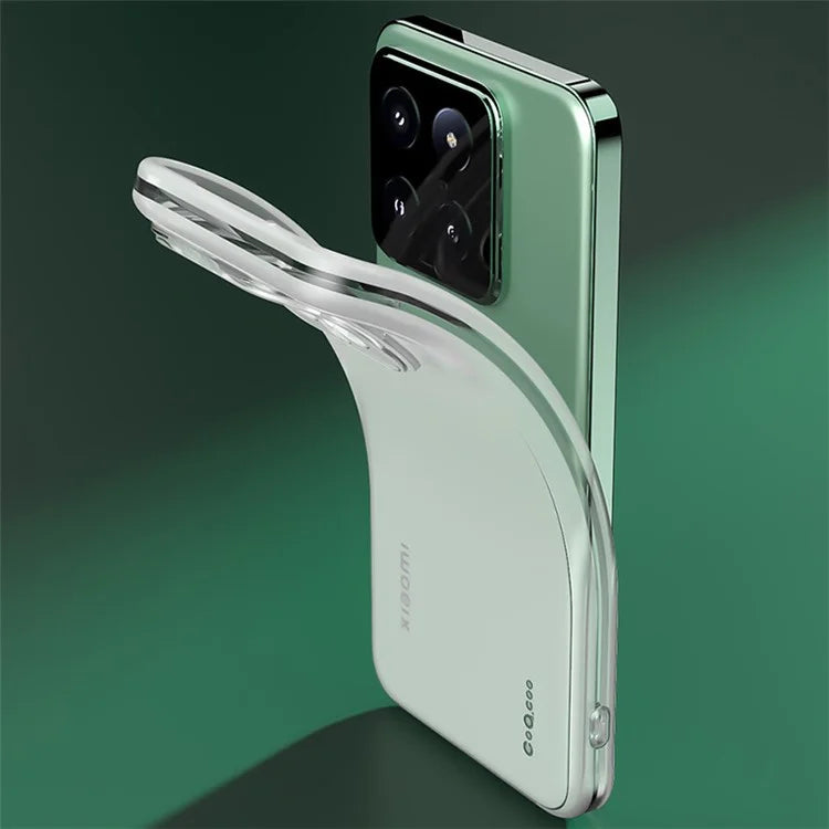 Q.COO For Xiaomi 14 Pro Protective Case Anti-Scratch Soft TPU Phone Cover
