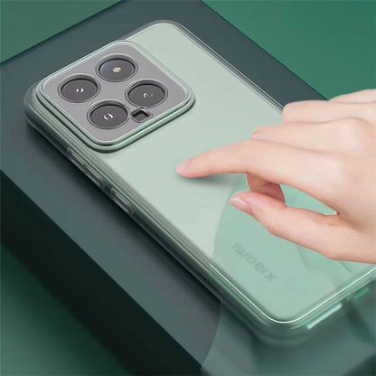 Q.COO For Xiaomi 14 Pro Protective Case Anti-Scratch Soft TPU Phone Cover
