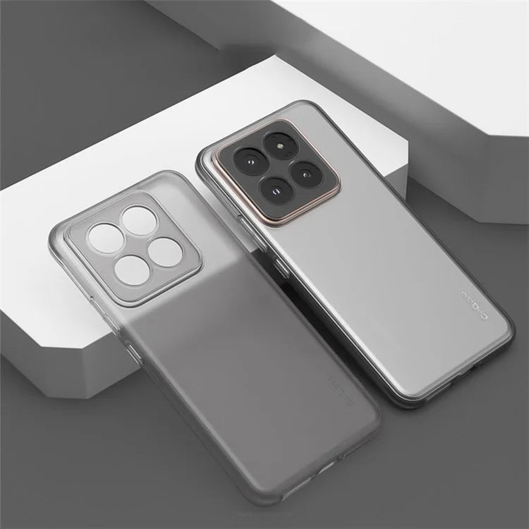 Q.COO For Xiaomi 14 Pro Protective Case Anti-Scratch Soft TPU Phone Cover Black