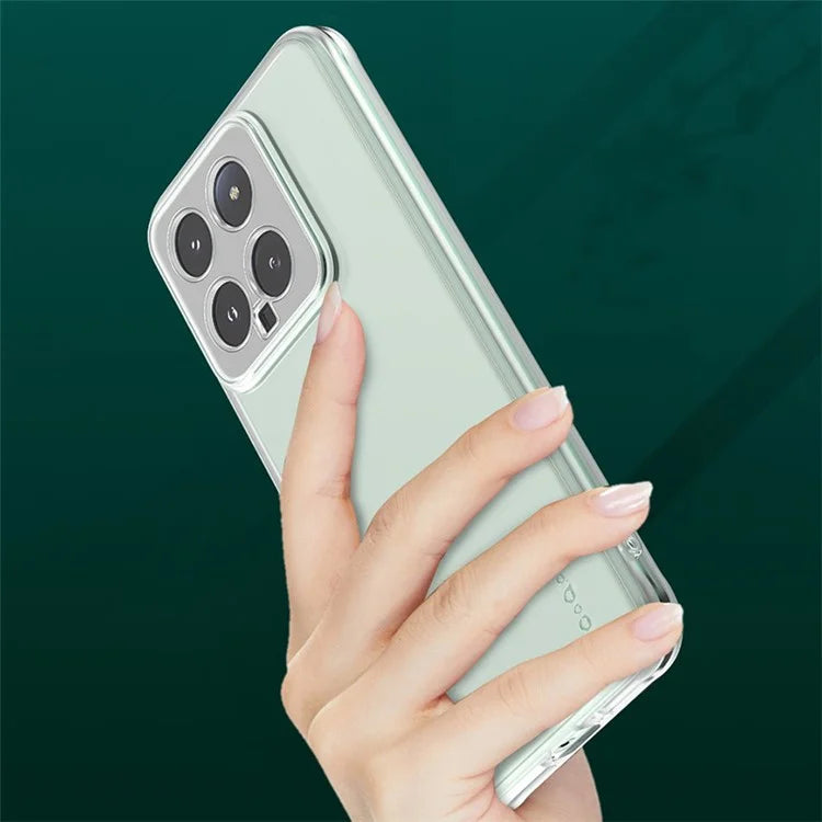 Q.COO For Xiaomi 14 Pro Protective Case Anti-Scratch Soft TPU Phone Cover Black