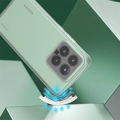Q.COO For Xiaomi 14 Case Soft TPU Shock-Absorbent Phone Cover