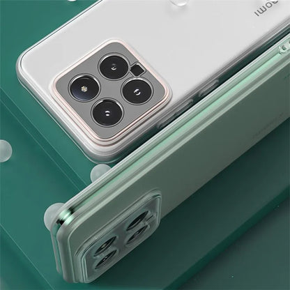 Q.COO For Xiaomi 14 Case Soft TPU Shock-Absorbent Phone Cover Black