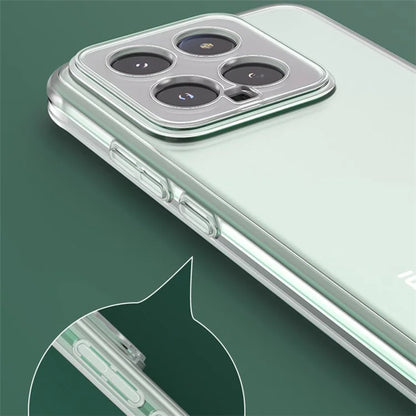 Q.COO For Xiaomi 14 Case Soft TPU Shock-Absorbent Phone Cover Black
