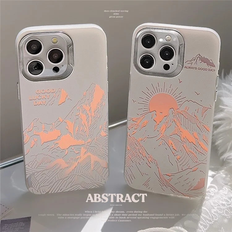 For iPhone 13 Pro Slim Case Laser Design Shockproof Phone Case