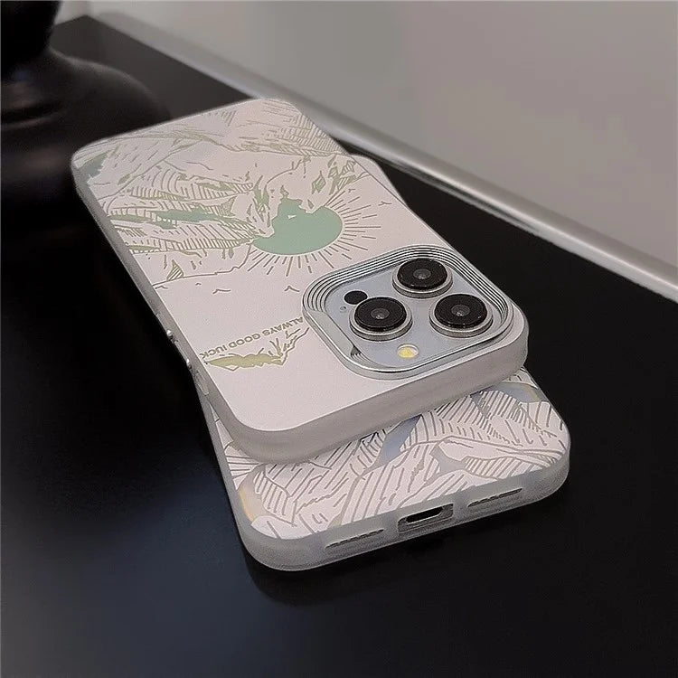 For iPhone 13 Pro Slim Case Laser Design Shockproof Phone Case