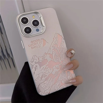 For iPhone 14 Pro Case Laser Effect Anti-scratch Protective Phone Cover