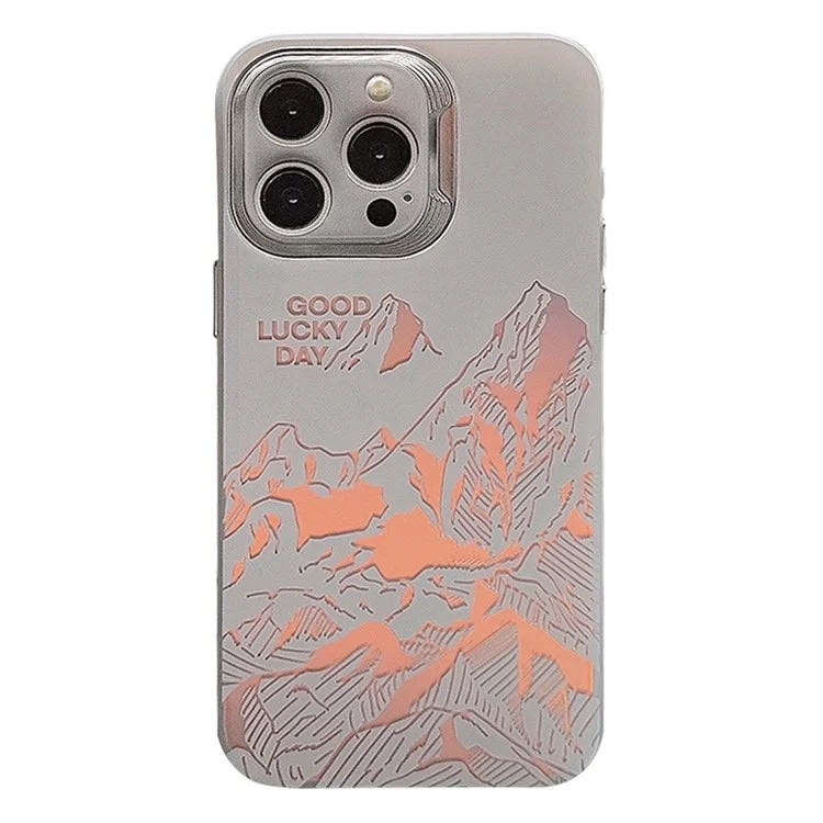 For iPhone 14 Pro Case Laser Effect Anti-scratch Protective Phone Cover