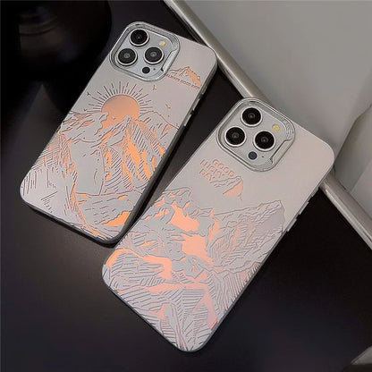 For iPhone 14 Pro Case Laser Effect Anti-scratch Protective Phone Cover