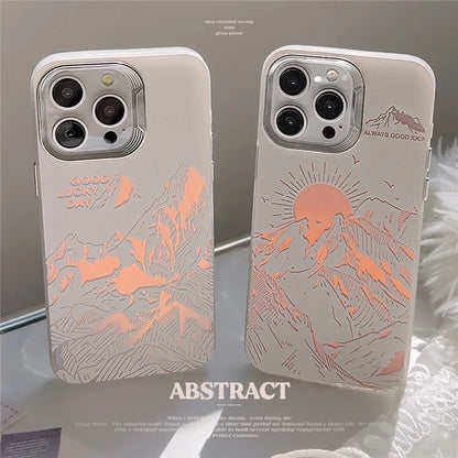 For iPhone 15 Pro TPU Case Laser Design Bump Proof Phone Shell
