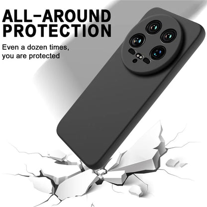 For Xiaomi 14 Ultra Phone Case Liquid Silicone Protective Cover with Hand Strap