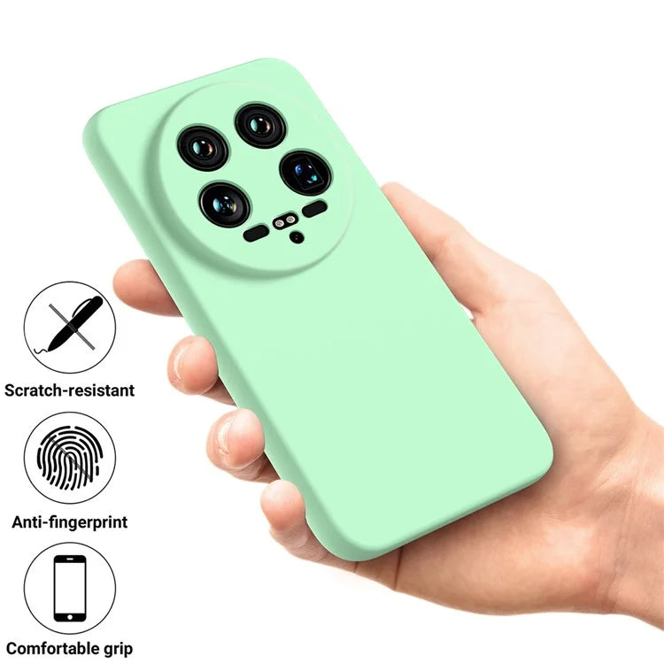 For Xiaomi 14 Ultra Phone Case Liquid Silicone Protective Cover with Hand Strap