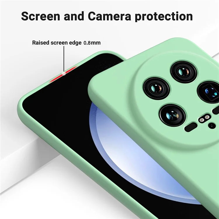 For Xiaomi 14 Ultra Phone Case Liquid Silicone Protective Cover with Hand Strap