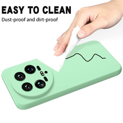 For Xiaomi 14 Ultra Phone Case Liquid Silicone Protective Cover with Hand Strap