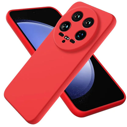 For Xiaomi 14 Ultra Phone Case Liquid Silicone Protective Cover with Hand Strap