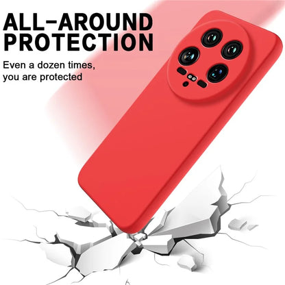 For Xiaomi 14 Ultra Phone Case Liquid Silicone Protective Cover with Hand Strap