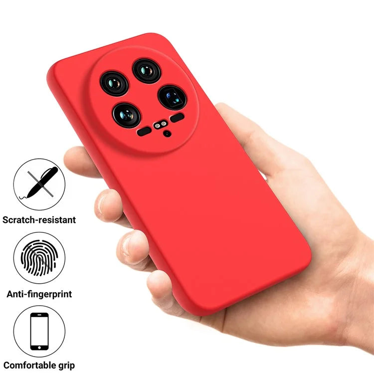 For Xiaomi 14 Ultra Phone Case Liquid Silicone Protective Cover with Hand Strap