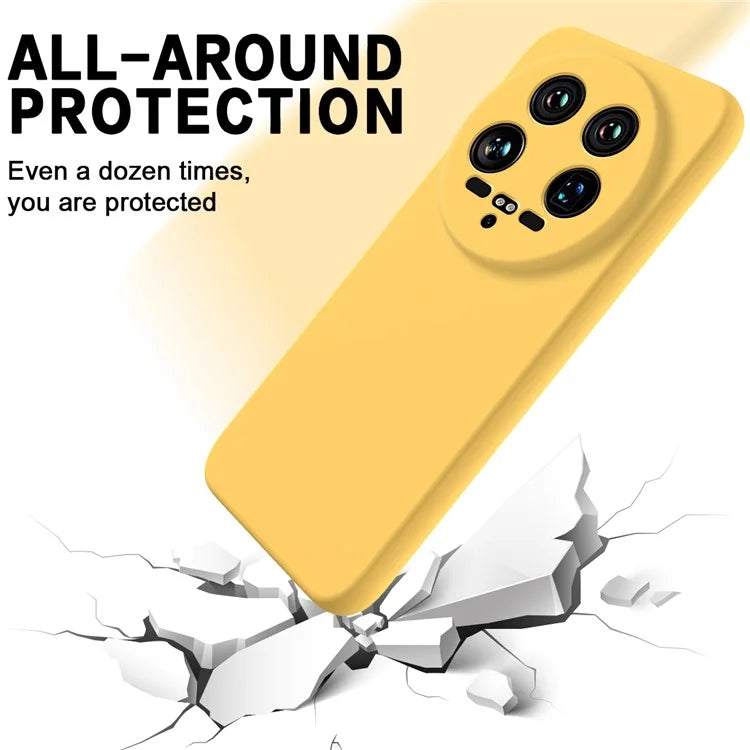 For Xiaomi 14 Ultra Phone Case Liquid Silicone Protective Cover with Hand Strap